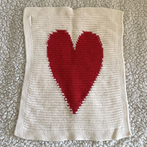 Estella Heart Organic Cotton Baby Soother Lovey Blanket Security Knit Soft